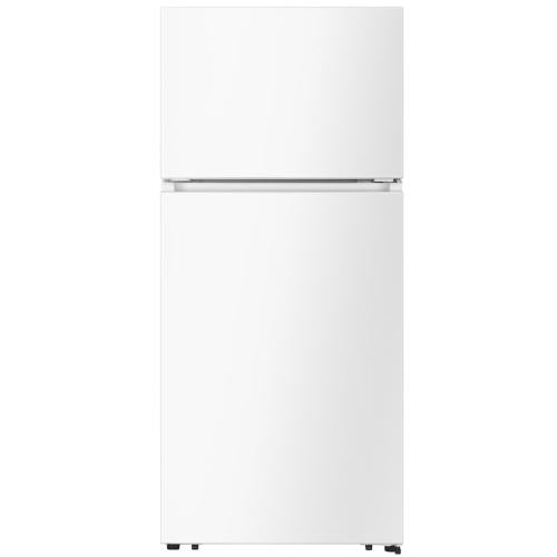 Hisense RT18A2FWD 30-Inch 18 Cu Ft. White Top Mount Refrigerator