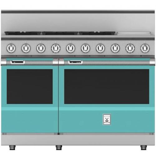 Hestan KRD485GDLPTQ Range, 5 Burner With 12-Inch Griddle, Dual Fuel, 48-Inch -Lp