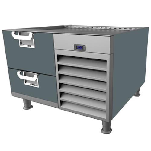 Hestan HFBS48GG Freezer Base, 48-Inch , Self-Contained, Assembly, Dark Gray