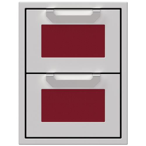 Hestan AGDR16BG Assembly, Double Drawers, Marquise, 16-Inch -Burgundy