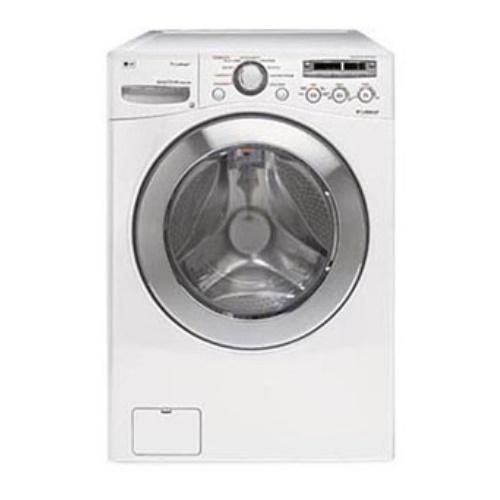 LG WM2501HWA 27 Inch Front-Load Steam Washer with 4.2 cu. ft. Capacity, 9 Wash Programs, 5 Temperature Levels, 1,200 RPM Spin Speed, SteamFresh Cycle and LED Display: White