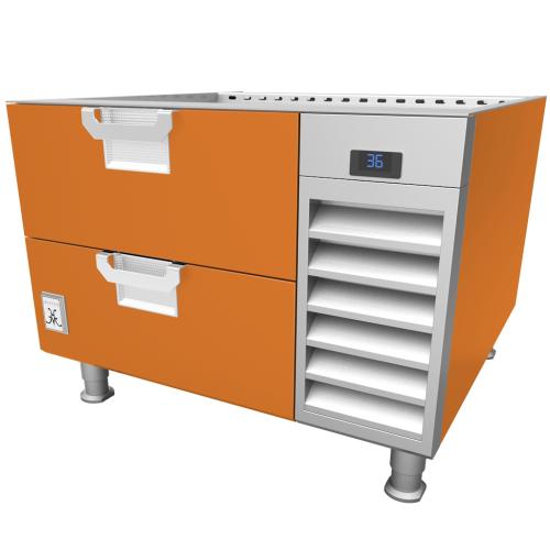 Hestan HRBSC60OR Refrigerated Base, Cold Rail, 60-Inch , Self-Contained, Asse