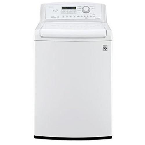 LG WT4870CW 27 Inch Top Load Washer with 4.5 cu. ft. Capacity, 8 Wash Cycles, SpeedWash Cycle, Speed Rinse Jet Spray System, TrueBalance Anti Vibration System and Direct Drive Motor: White