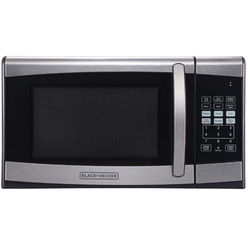 Midea EM925AZEP 0.9 Cu. Ft. 900W High-Speed Stainless Steel Microwave