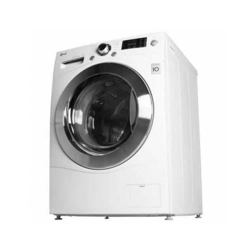 LG WM3455HW 24 Inch Front Load Compact Washer/Dryer Combo with 2.7 cu. ft. Capacity, 9 Wash Cycles, 6 Dry Cycles, 1300 RPM Spin Speed, LoDecibel Quiet Operation, SenseClean and Ventless: White