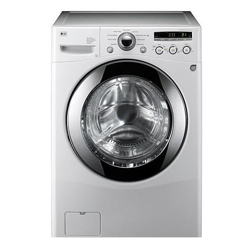 LG WM2301HW 27 Inch Front-Load Washer with 3.6 cu. ft. Capacity, 9 Wash Cycles, Sanitary, Drain + Spin, Baby Wear Cycles, Large Door Opening, Child Lock and Stainless Steel Tub: White