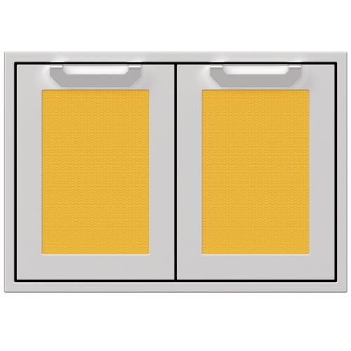 Hestan AGSD30YW Double Storage Doors, Marquise, 30-Inch , Yellow