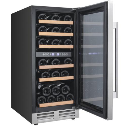 Avanti WCF282E3SD 28 Bottle Designer Series Dual Zone Wine Chiller W/Seamless
