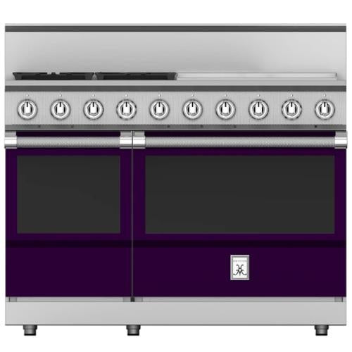 Hestan KRG484GDNGPP Range, 4 Burner With Griddle, All Gas, 48-Inch - Ng - Purple