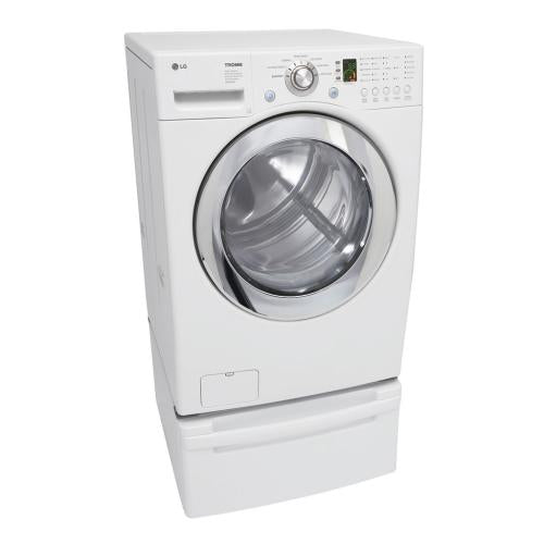 LG WM2233HW 27 Inch Front-Load Washer with 4.0 cu. ft. Capacity, 7 Wash Cycles, 5 Temperature Levels, 1100 RPM Spin Speed and SenseClean System: White