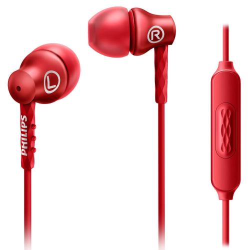 Philips SHE8105RD/27 In Ear Headphones With Mic