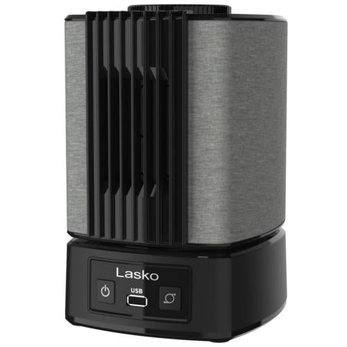 Lasko SB100 Slumberbreeze 2-In-1 Personal Fan With White Noise, Black