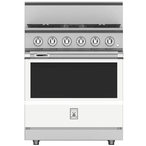 Hestan KRD304NGWH Range, 4 Burner, Dual Fuel, 30-Inch -Ng-White