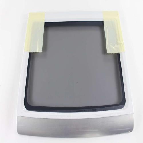 GE Washing Machine Glass Lid and Frame Assembly (Chrome, White, XL) GTW725BSN0WS