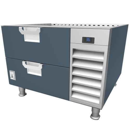 Hestan HRBSC60GG Refrigerated Base, Cold Rail, 60-Inch , Self-Contained, Asse
