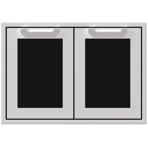 Hestan AGSD30BK Double Storage Doors, Marquise, 30-Inch , Black