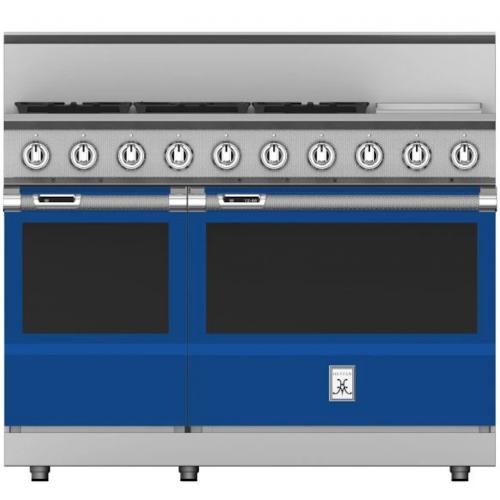 Hestan KRD485GDLPBU Range, 5 Burner With 12-Inch Griddle, Dual Fuel, 48-Inch -Lp
