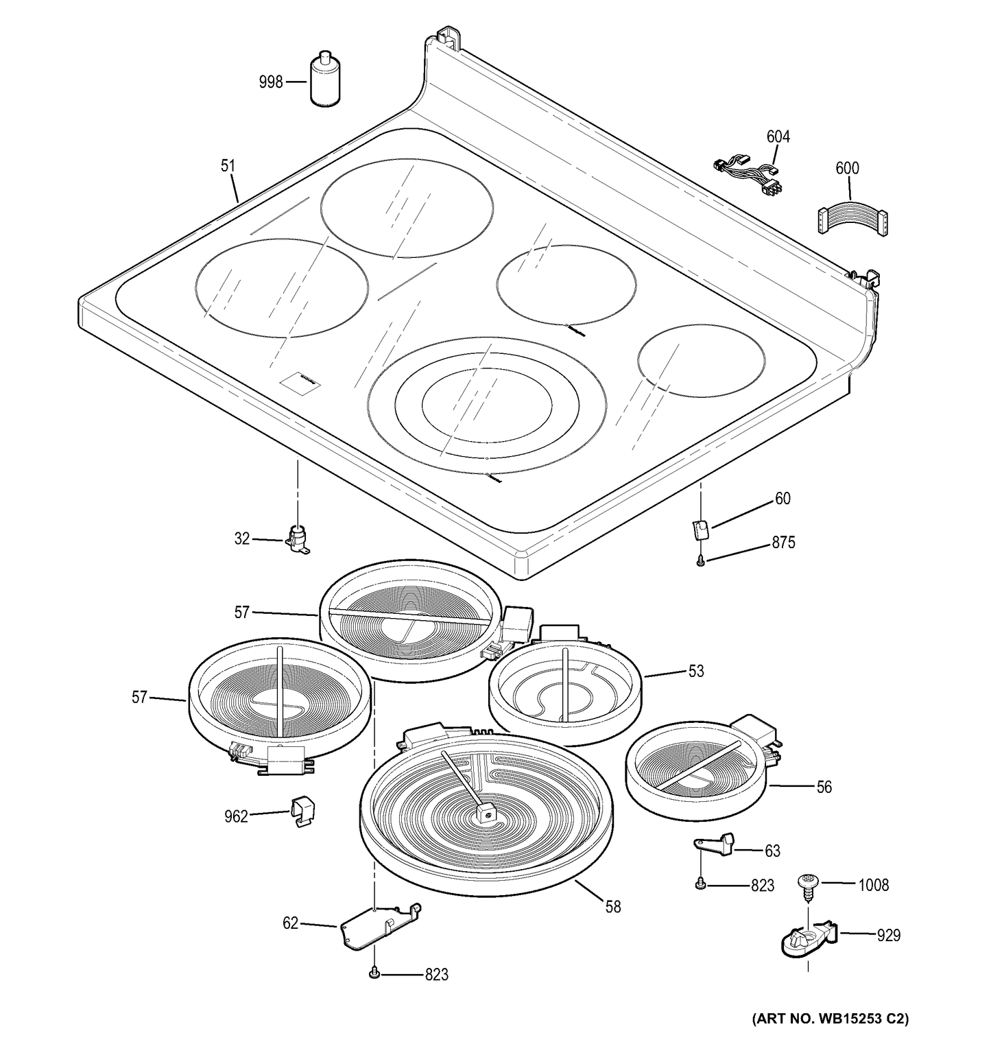 GE Cooking Product Haliant Element - 12 Trpl WB30T10155