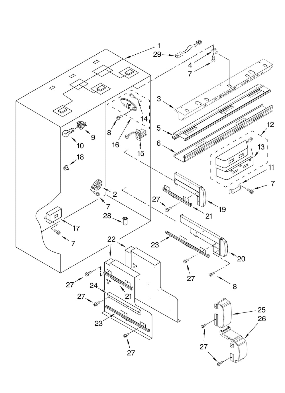 Whirlpool Air Baffle WP2221296