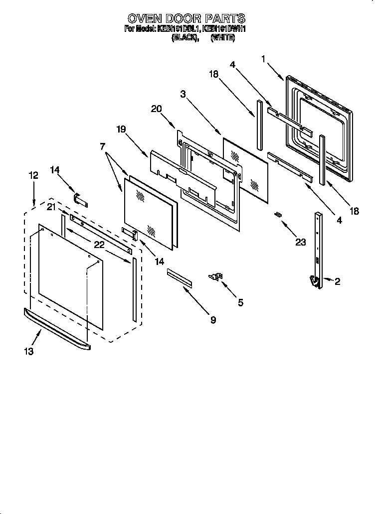 Whirlpool Oven Door Hinge WP4455525