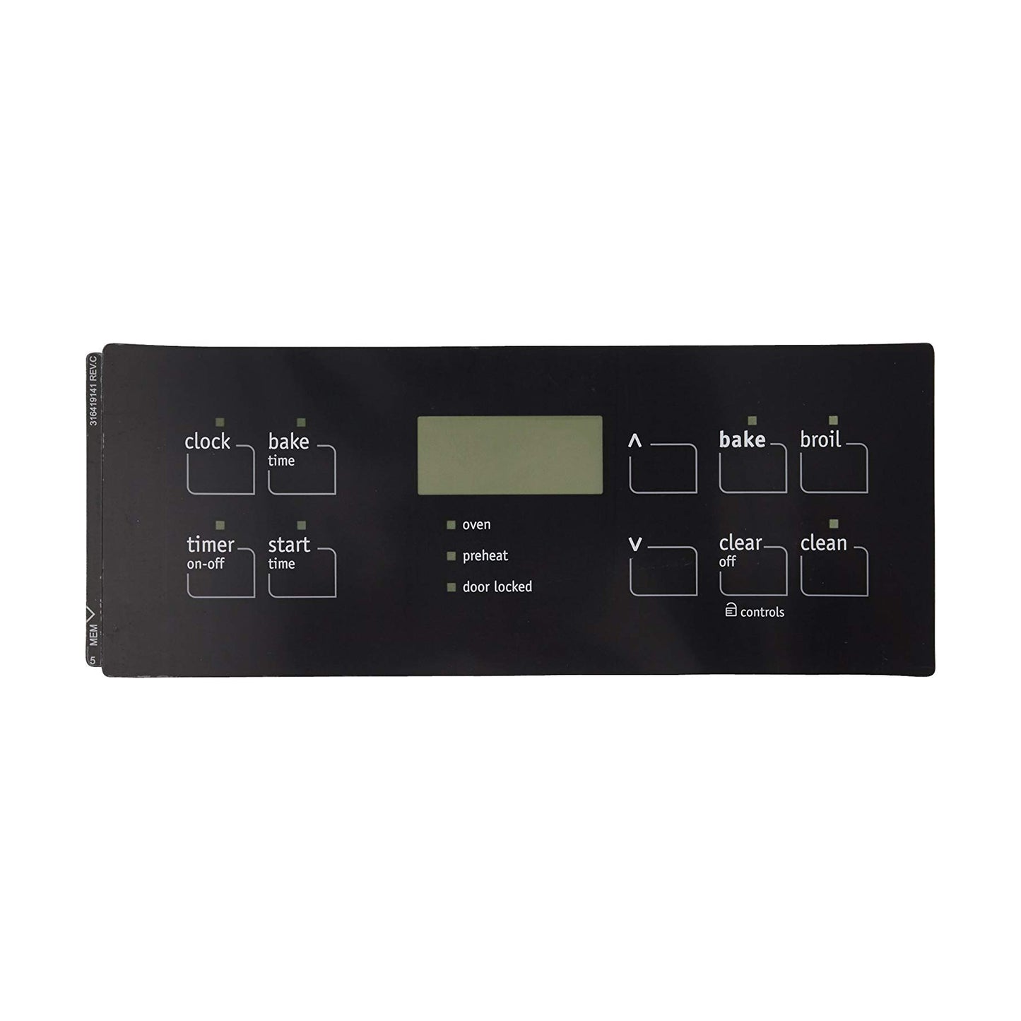 Kenmore 790.96119409 Range Touchpad/Display Overlay (Black) Genuine OEM