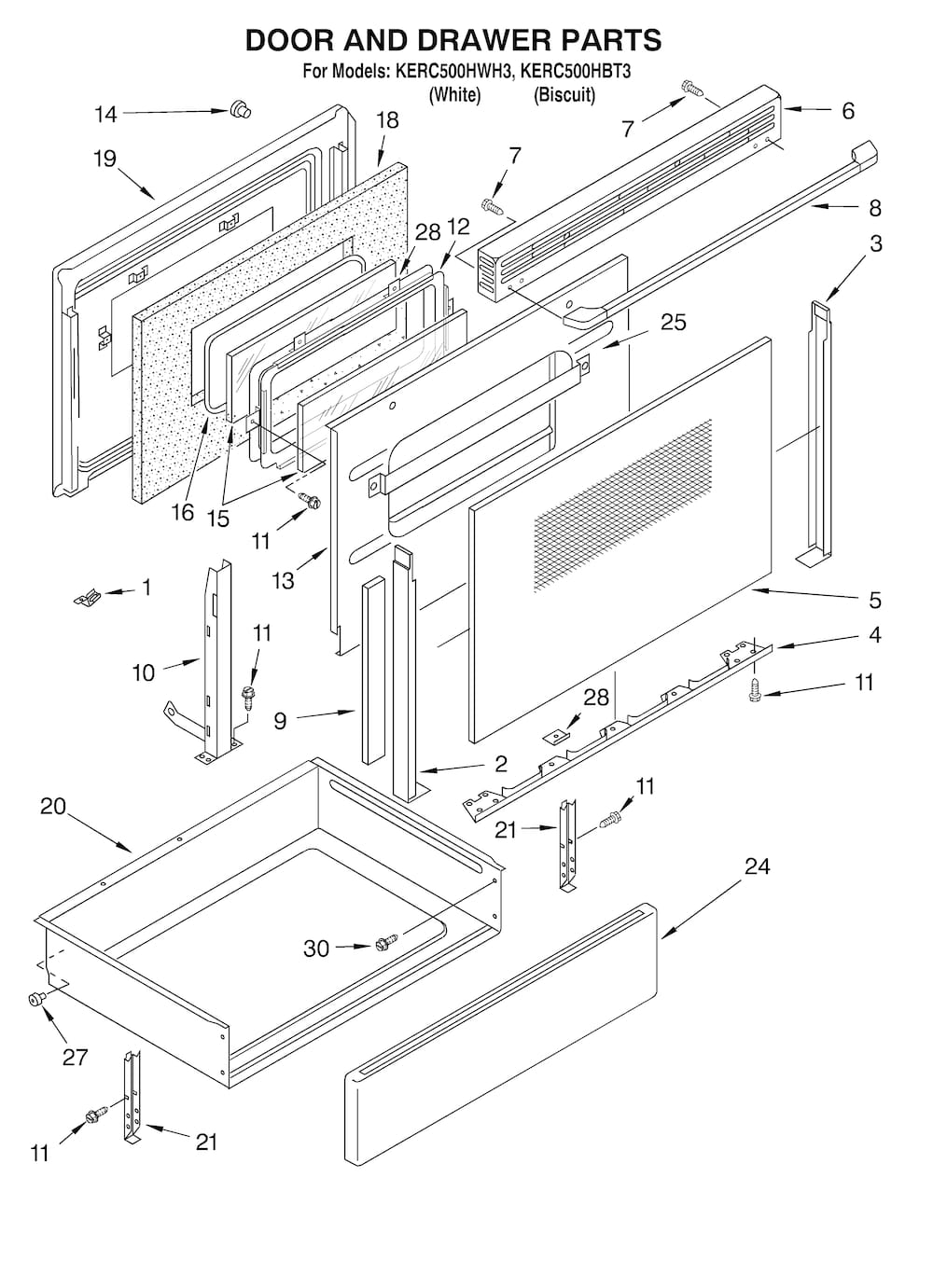 Whirlpool Inner Door Glass WP9781593