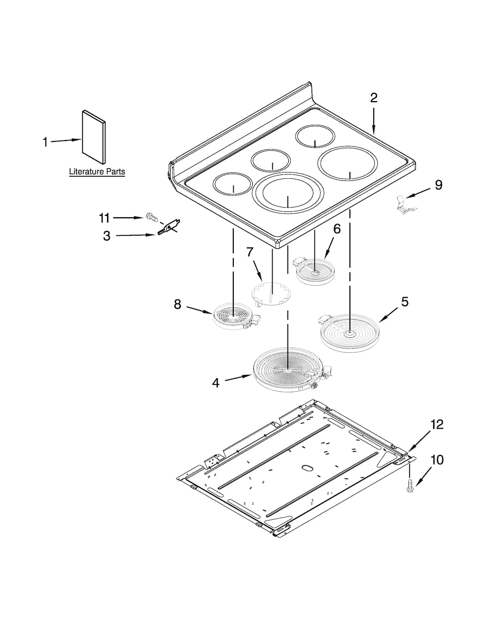 Whirlpool Dual Radiant Surface Element - 1300W WPW10342780