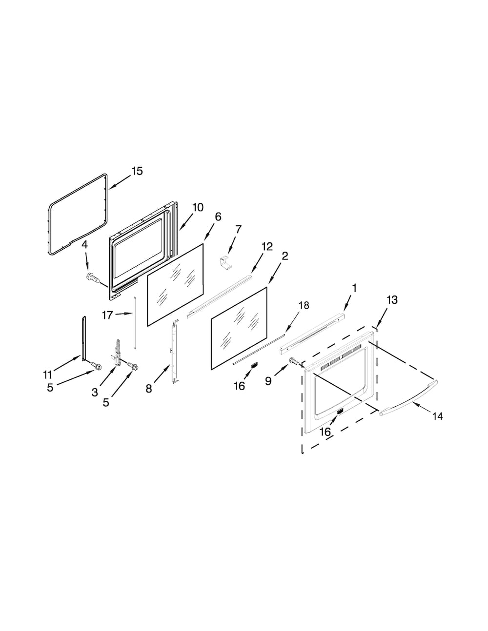 Whirlpool Door Hinge WPW10440013