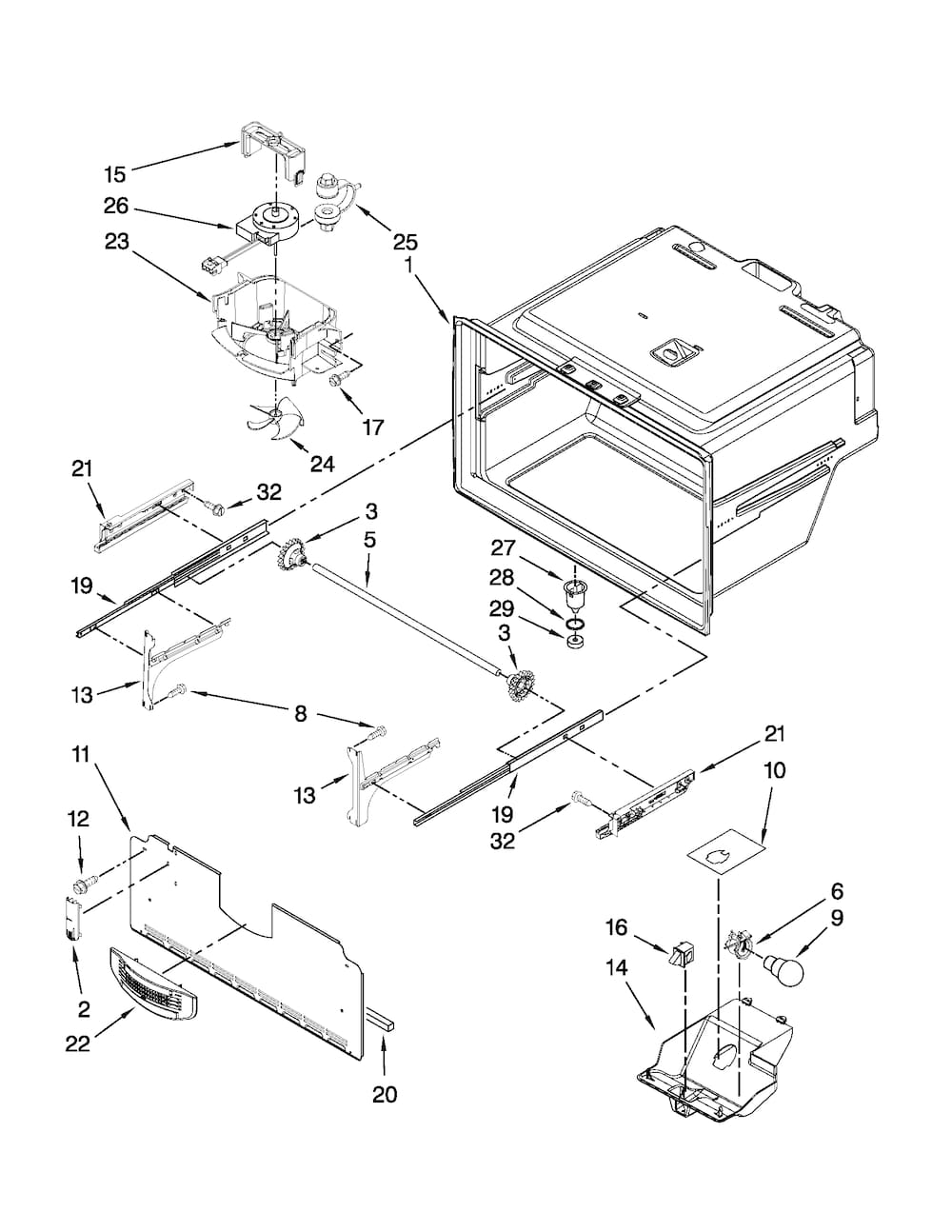 Whirlpool Ice Level Shut-Off Arm WPW10378254