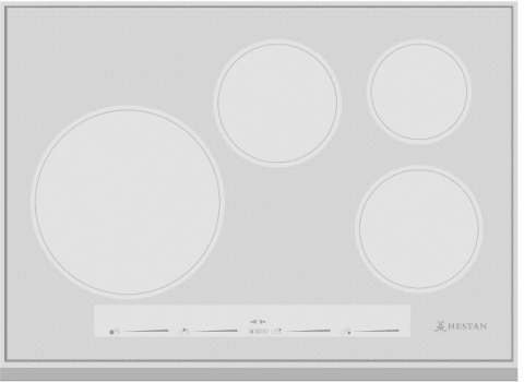 Hestan KIC30MS 30 Inch Induction Cooktop with Energy Efficiency Burner - Metallic Silver