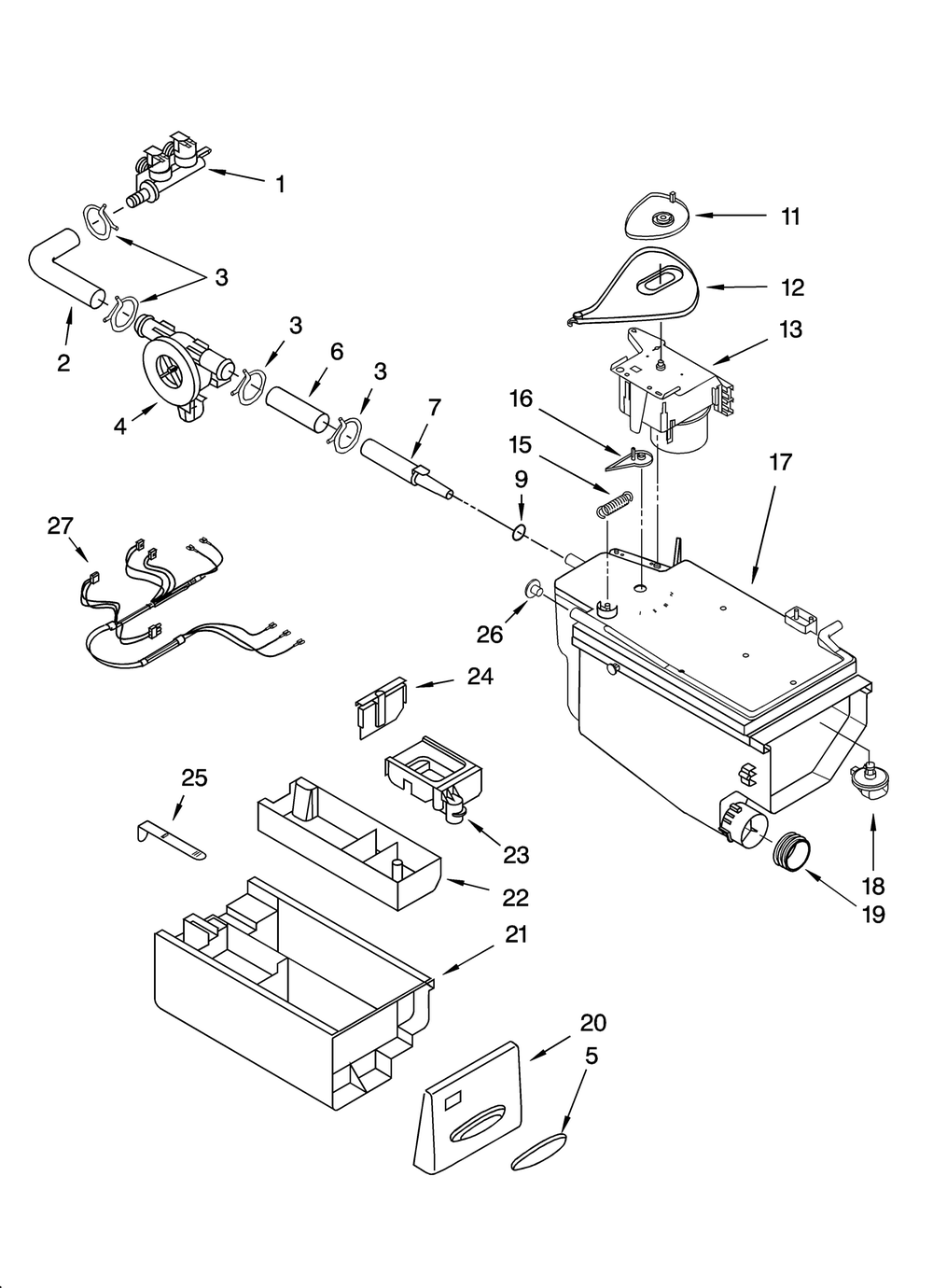Whirlpool Inlet Dispenser Valve WP8182862