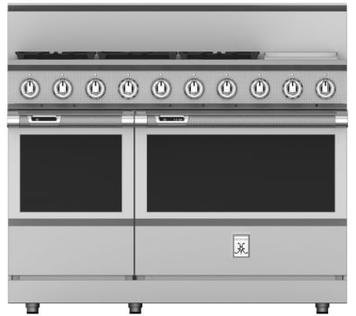 Hestan KRD485GDNG 48 Inch Dual Fuel 5 Burner Range with 12 Inch Griddle -NG