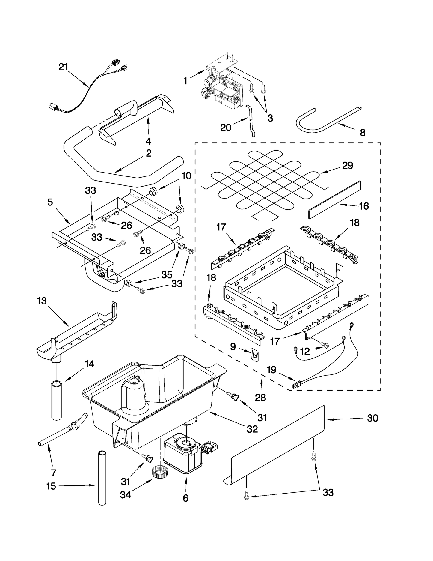 Whirlpool Water Inlet Tube WPW10217922