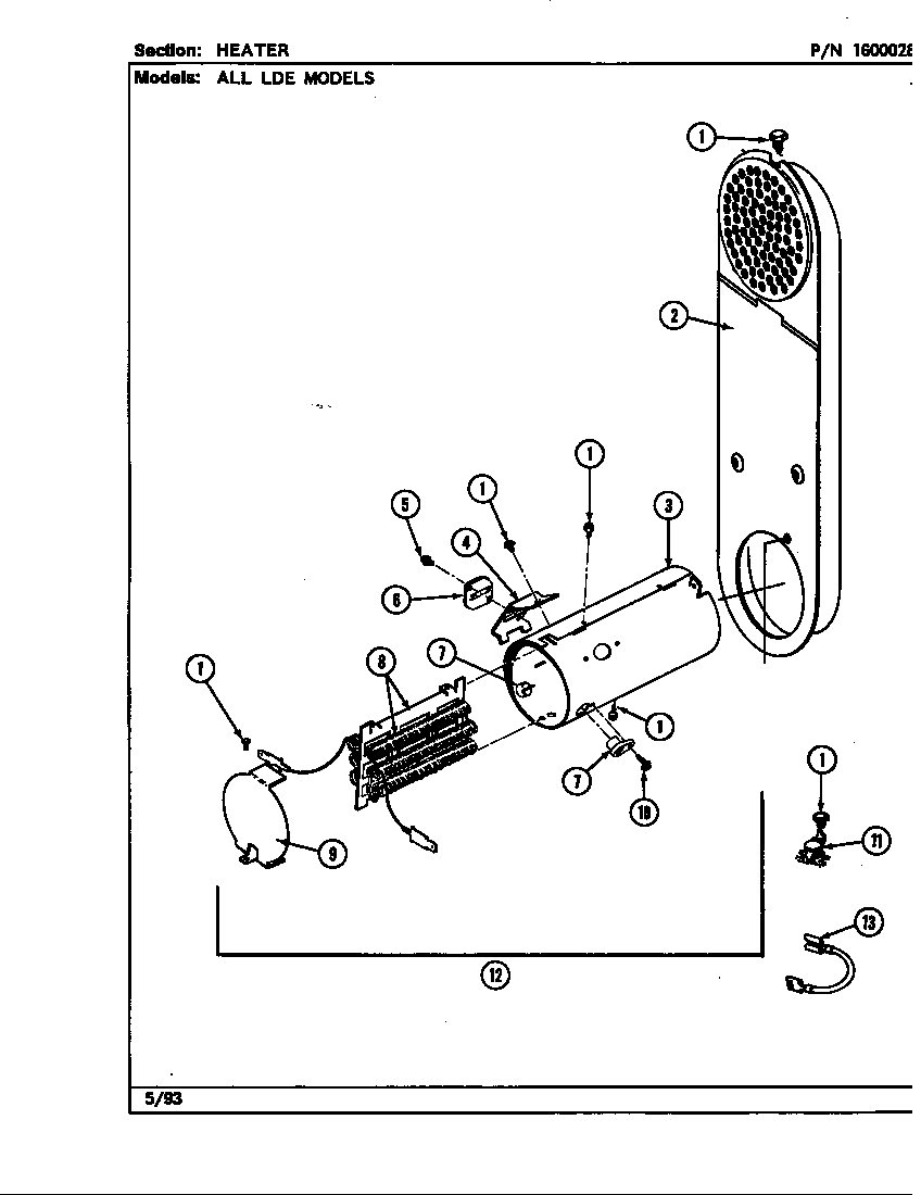 Whirlpool Heater Assembly WP307178