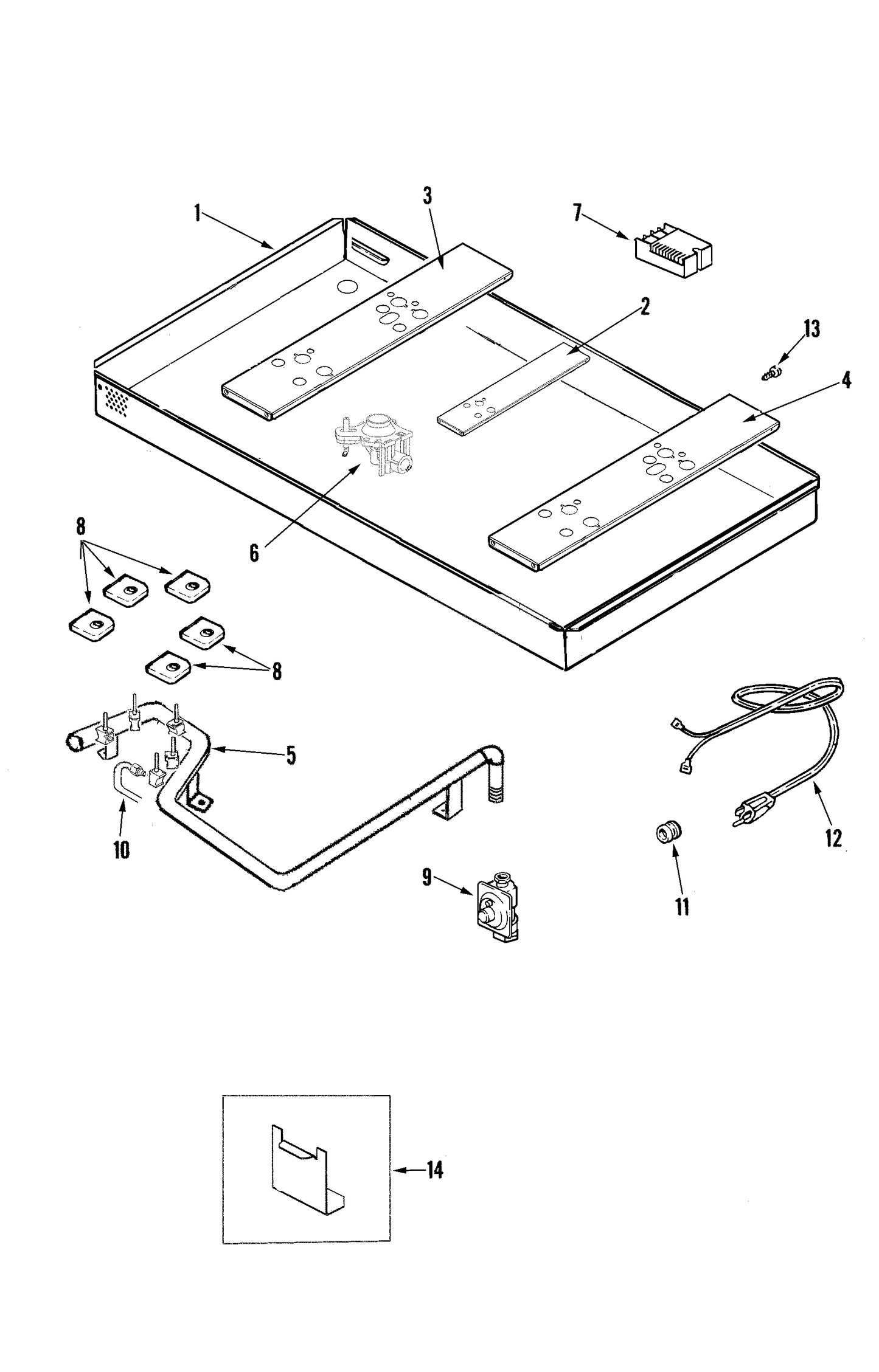 Whirlpool Igniter Switch Wire Harness WP74007806