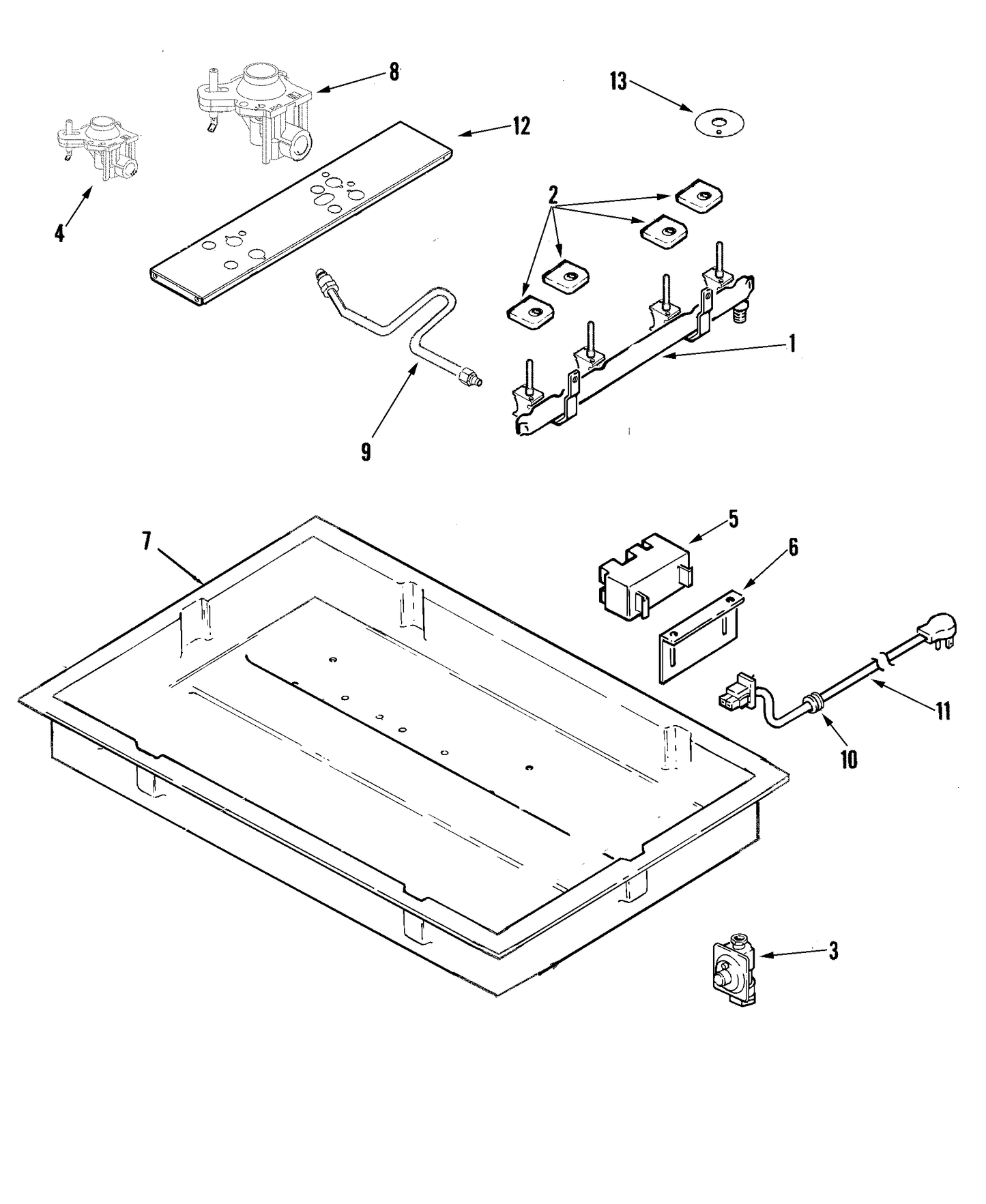 Whirlpool Igniter Switch and Harness Assembly WP74007696