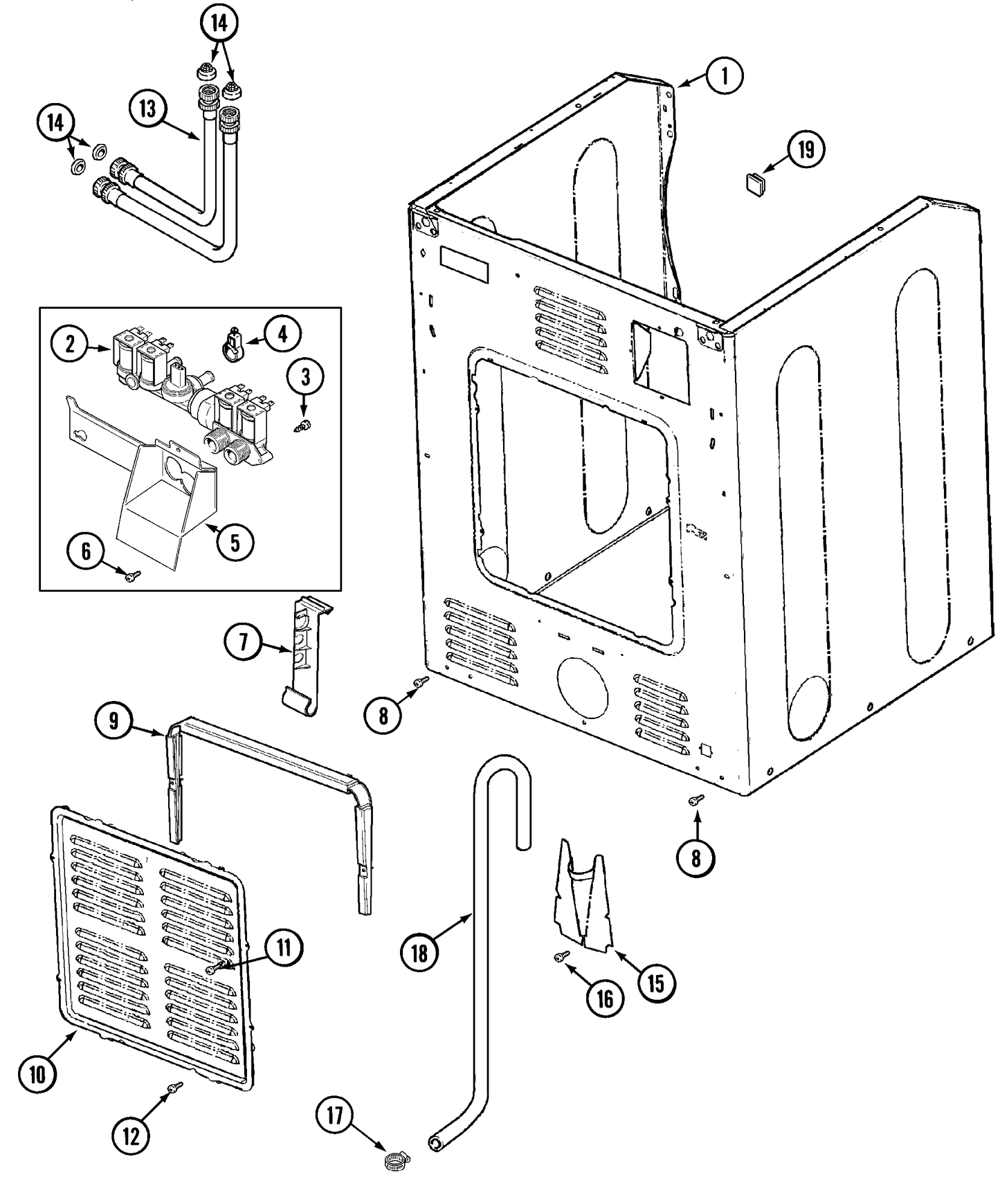 Whirlpool Washer/Dryer Combo Water Valve (4 Coil) WP22002437