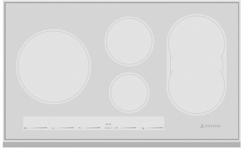Hestan KIC36MS 36 Inch Induction Cooktop with Energy Efficiency Burner - Metallic Silver