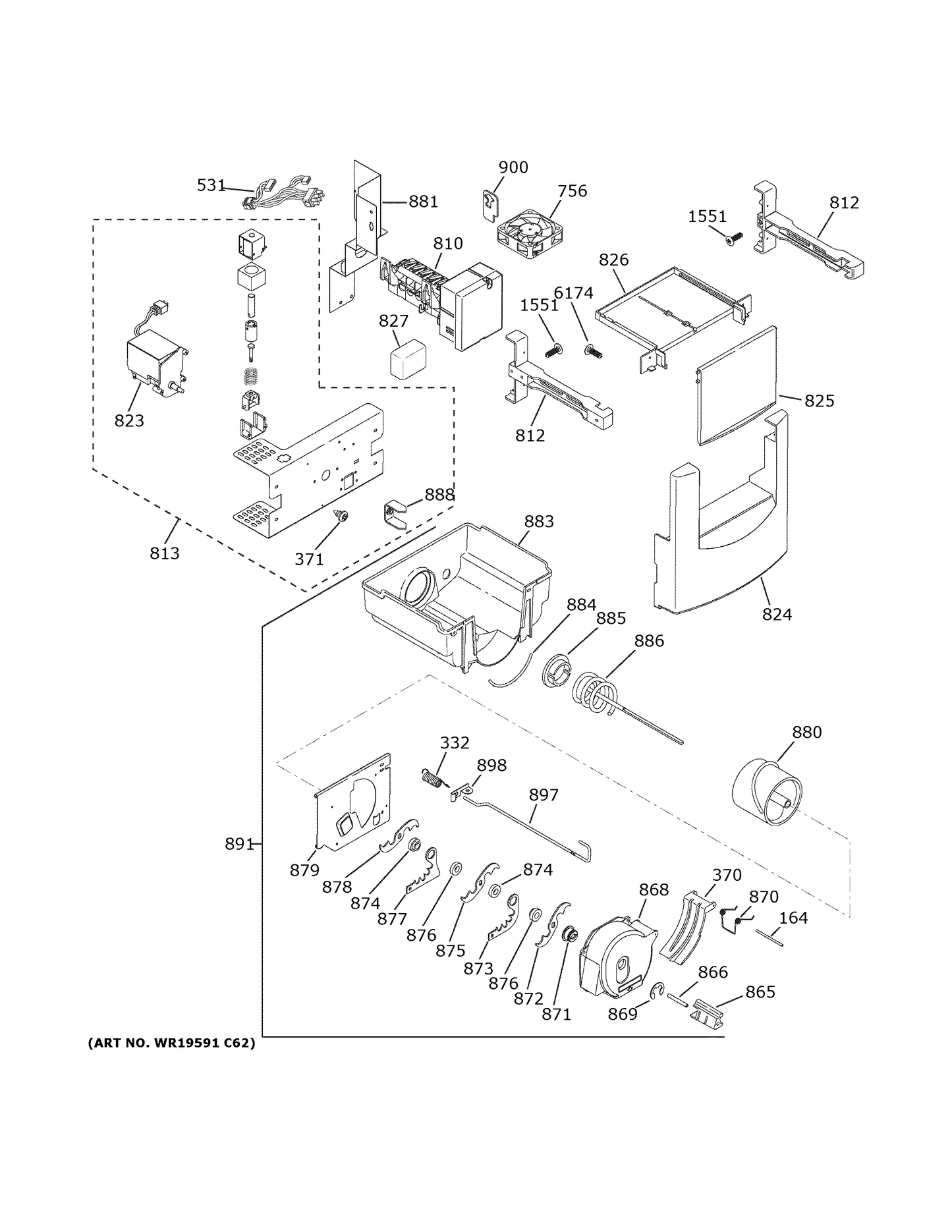 GE Ice Bucket WR30X32633