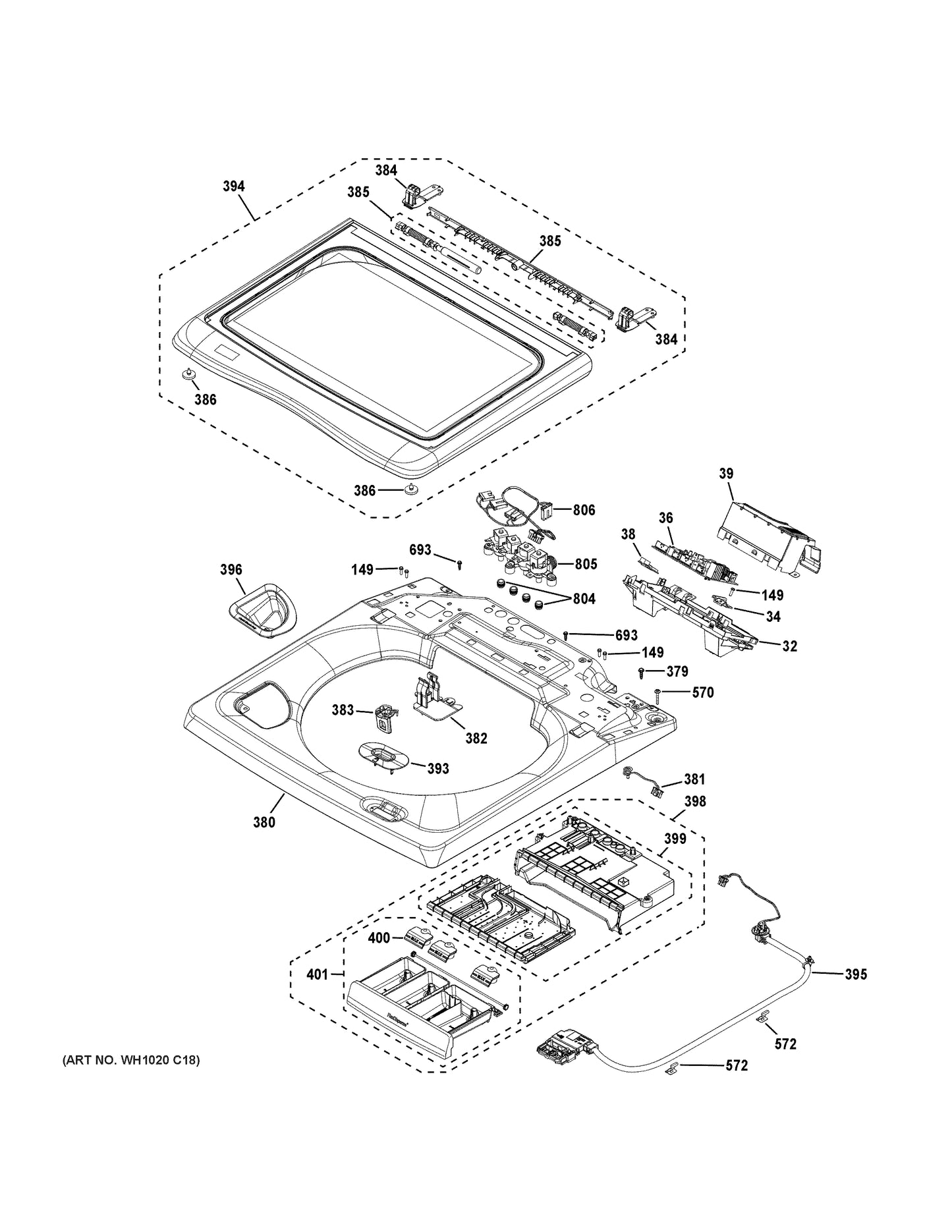 GE Main Control Board WH22X33178