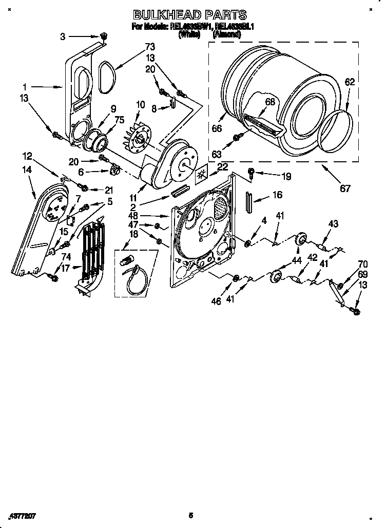 Whirlpool Drum Ring Bearing WP3394509