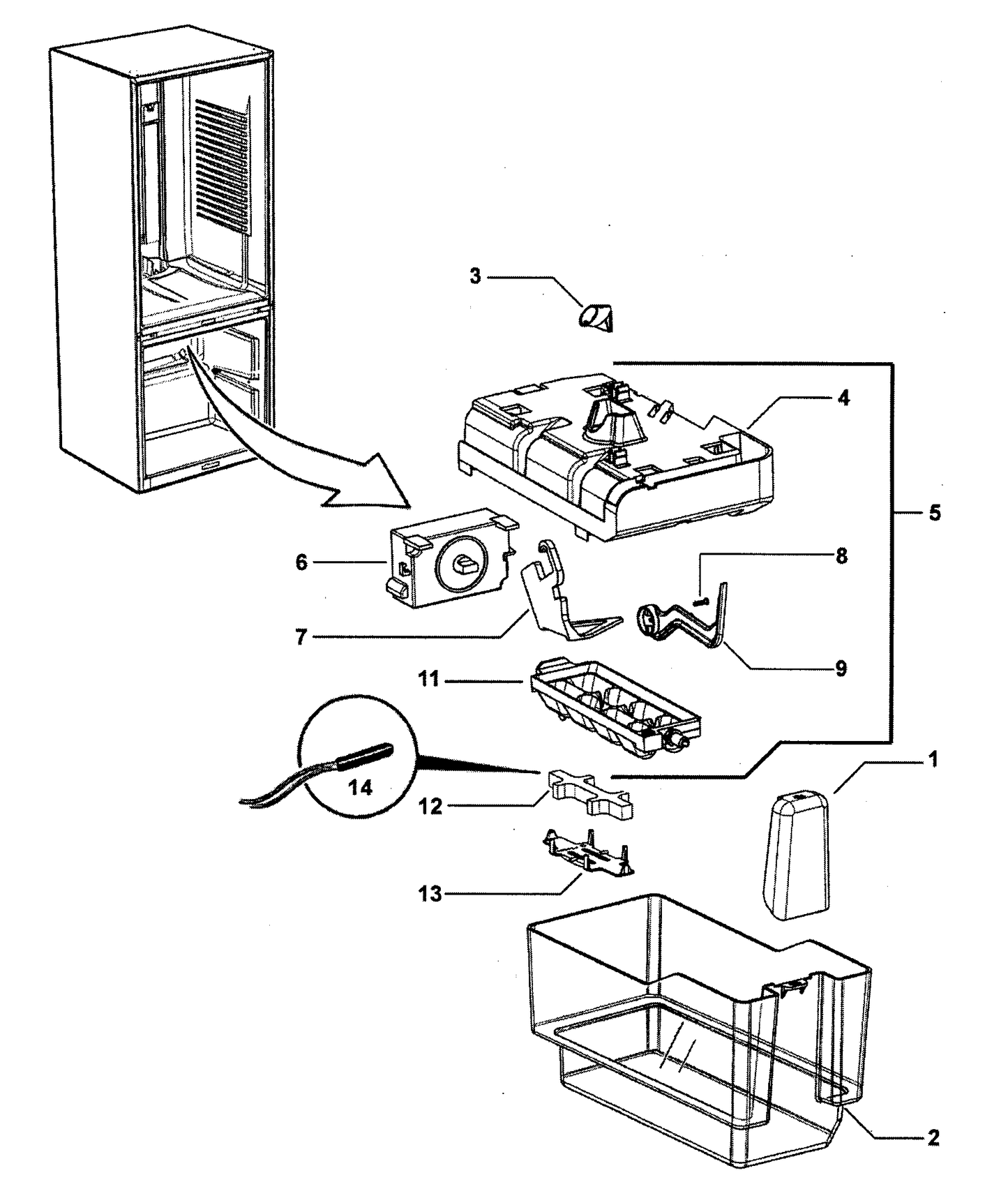 Fisher and Paykel Ice Maker Assembly 820833P