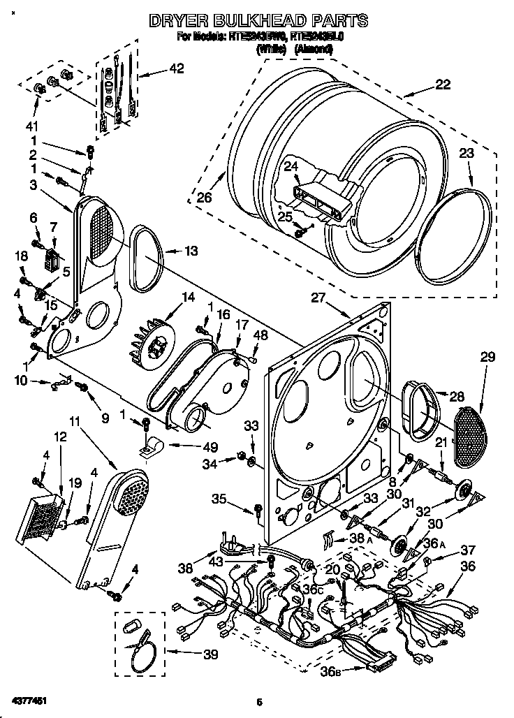 Whirlpool Thermal Fuse WP3399849