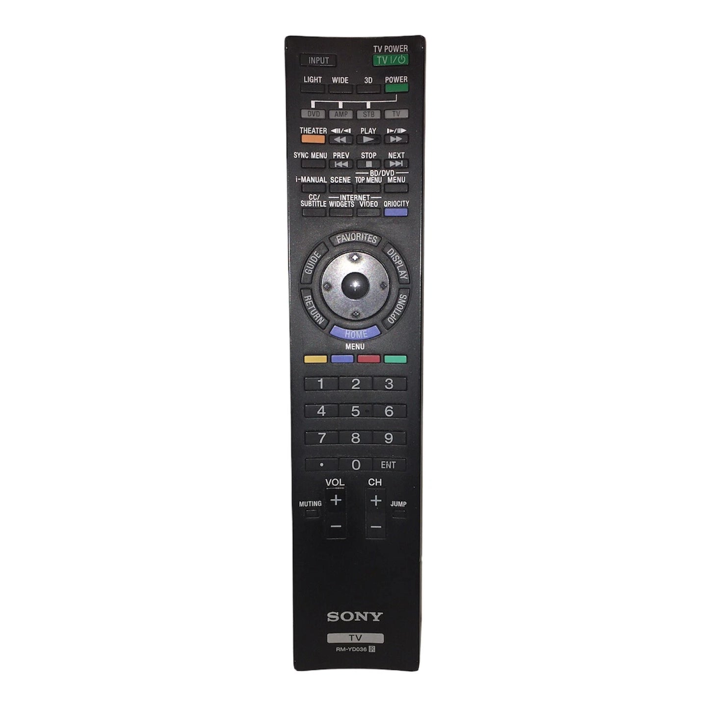 Sony Remote Control Rmyd036 - 1-487-710-12