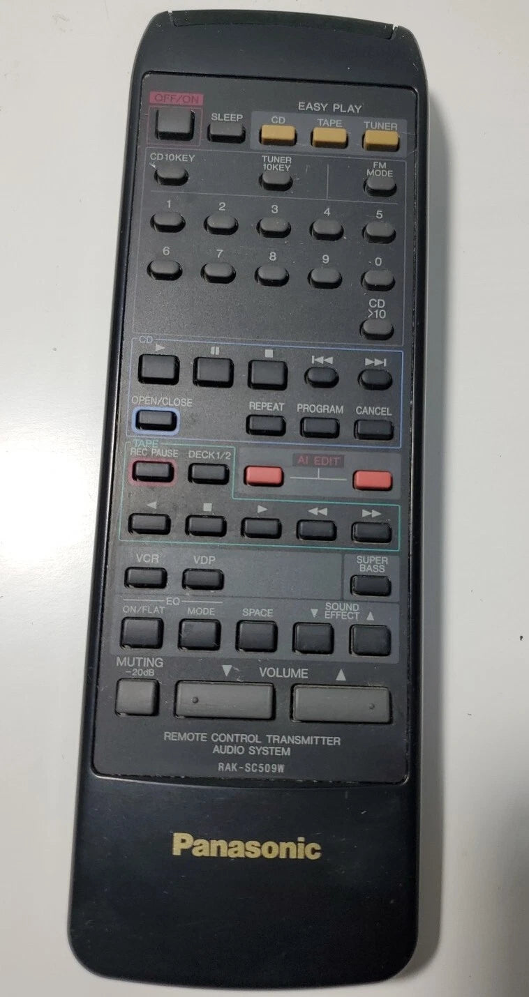 Panasonic Remote Control - RAK-SC509W