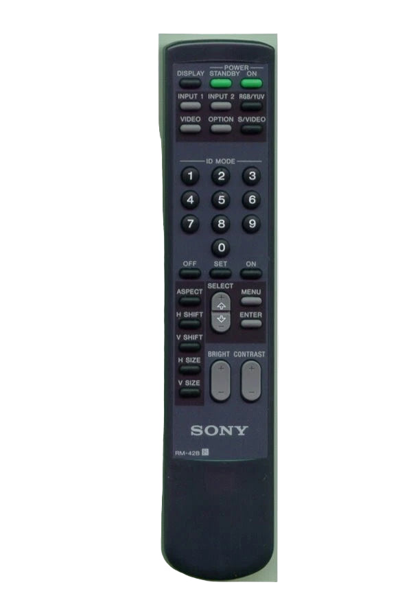Sony Rm-42B, Remote Control - 1-476-545-11