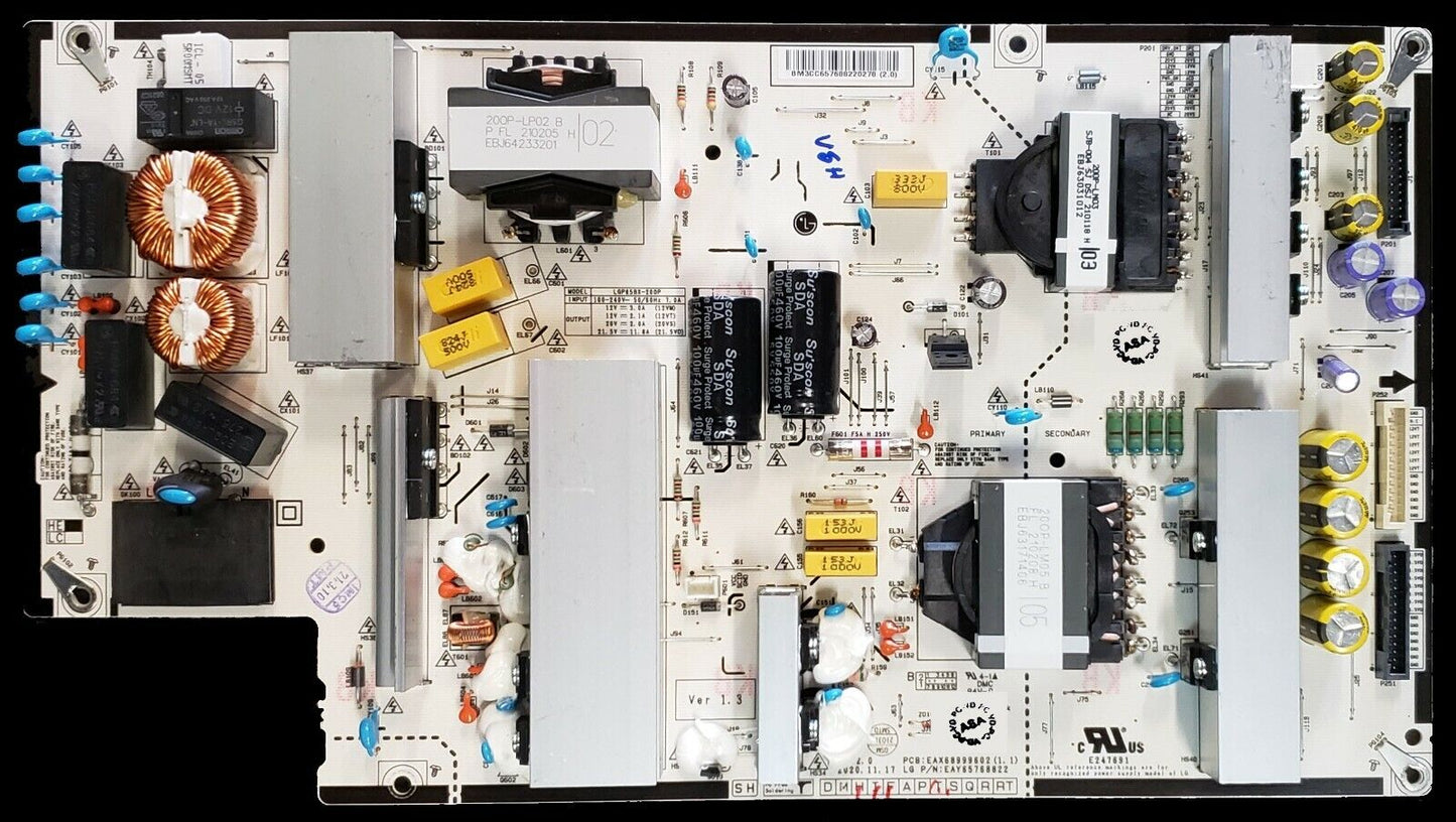 LG Part# EAY65768822 Power Supply Board Assembly - Genuine OEM