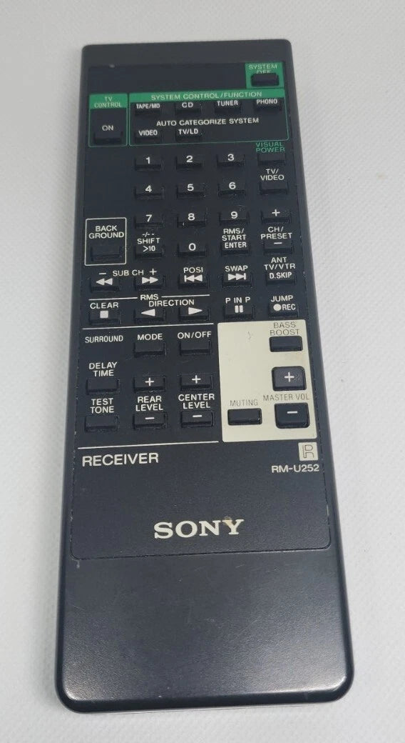 Sony Remote Control - RMU252