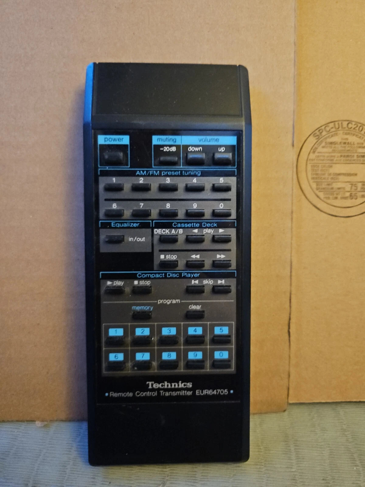 Panasonic Remote Control - EUR64705
