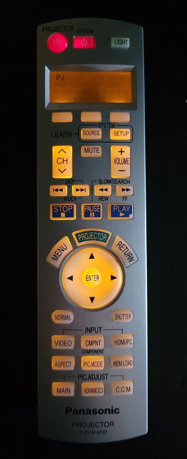 Panasonic Remote - EUR7914Z20